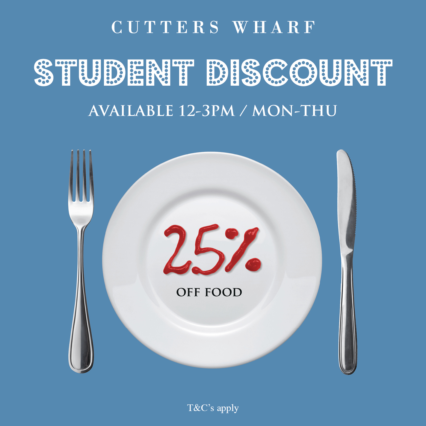 0201116835 Cutters Social (£10 lunch, student discount)2 Cutters